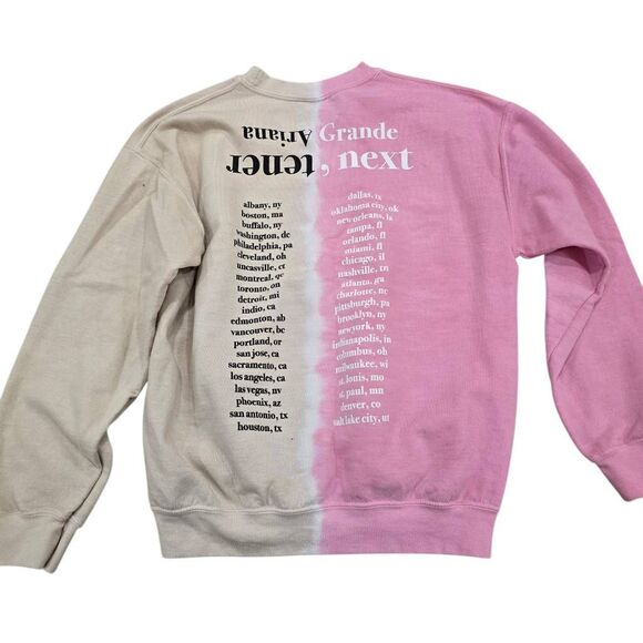 Ariana Grande Sweetner World Tour Sweatshirt Adults Medium Split Color Crew Neck - Picture 7 of 8